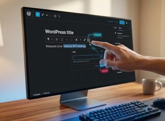 Featured image showing a clear title 'HOW TO ADD A LINK IN WORDPRESS' with a visual WordPress Gutenberg hyperlink interface.